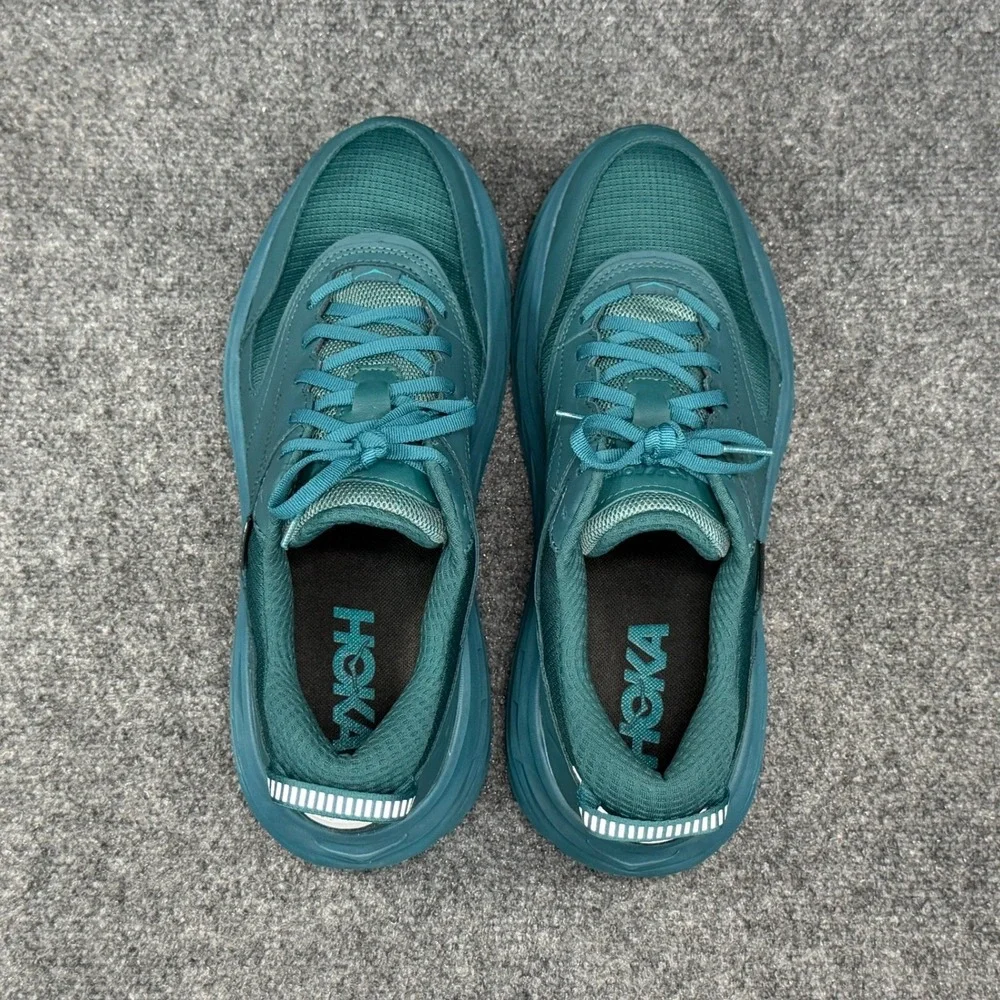 Hoka‎ Bondi L GTX Athletic Shoes Men's 12 Deep Teal Gore-Tex Waterproof Sneakers